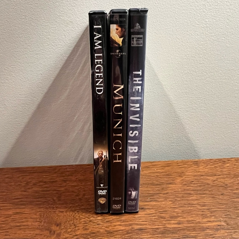 Lot of 3 DVDs - I Am Legend, Munich, The Invisible